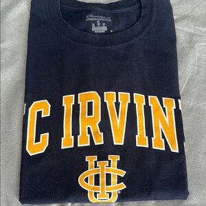 Champion Blue and Yellow Crewneck Shortsleeved t-shirt